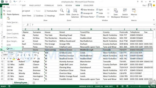 How to Hide and Unhide Rows and Columns in Microsoft Excel| Hide and Unhide Commands of Excel смотреть онлайн