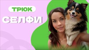 Трюк СЕЛФИ, команда для фото с собакой
