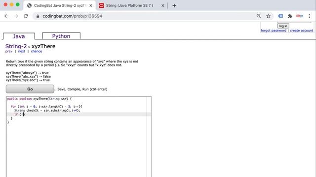 CodingBat xyzThere Quick & Easy Solution смотреть онлайн