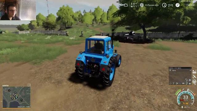 Farming Simulator 19 Красная звезда - Прополка и Ешка #21 смотреть онлайн