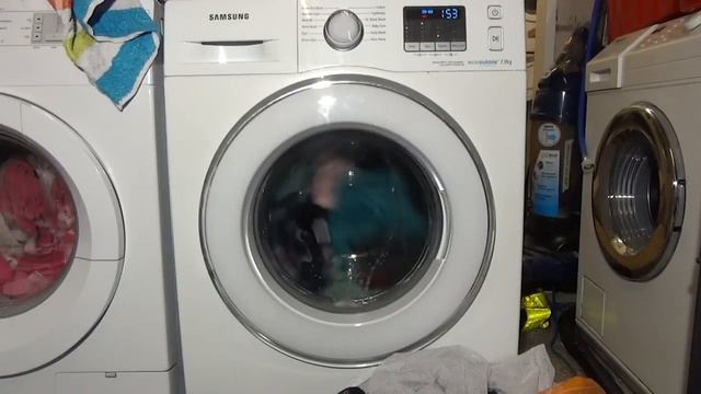 Samsung Ecobubble 7kg WF70F5E2W4W : Cotton standard 60'c смотреть онлайн