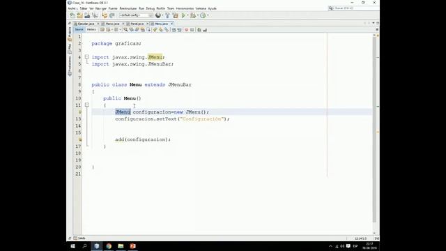Clase 16 Taller Práctico de Java. JMenuBar, JMenu y JMenuItem смотреть онлайн