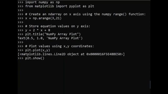 How to plot a Numpy array using Matplotlib смотреть онлайн