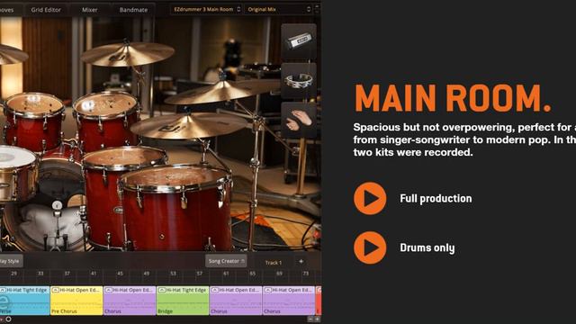 Toontrack EZdrummer 3 Sound DEMO (Main Room)