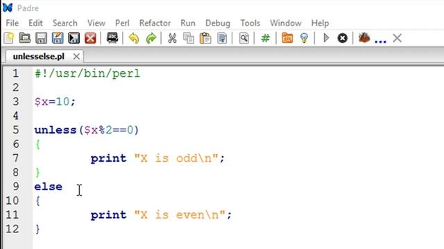 Perl Tutorial - 23: Unless Else Statement in Perl смотреть онлайн