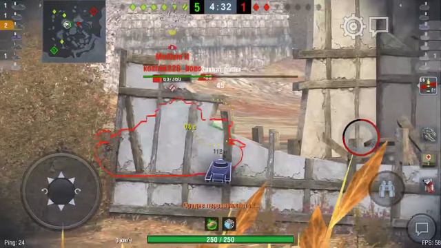 World of Tanks blitz бой на Pz.38H смотреть онлайн
