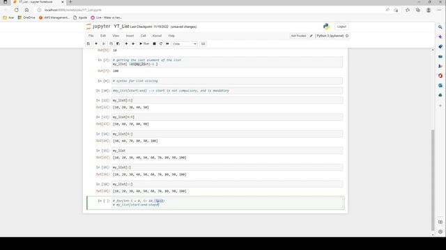 #3 Python list slicing | Python list negative Indexing | #python #pythonprogramming #pythonlist смотреть онлайн