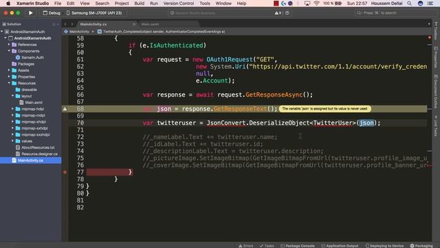 Login to Facebook, Twitter and linkedIn in Xamarin.Android смотреть онлайн