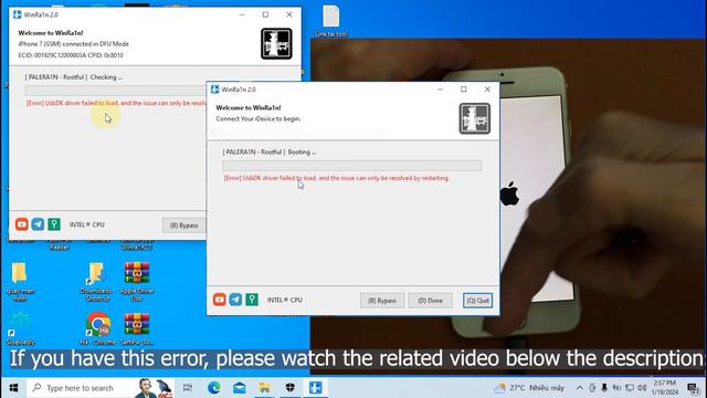 How to Jailbreak iPhone 7/7 Plus iOS 15.8.1 without USB on Windows смотреть онлайн