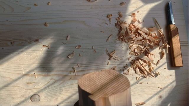 Резьба по дереву. Вырезаю идол ЧУРа. Woodcarving.