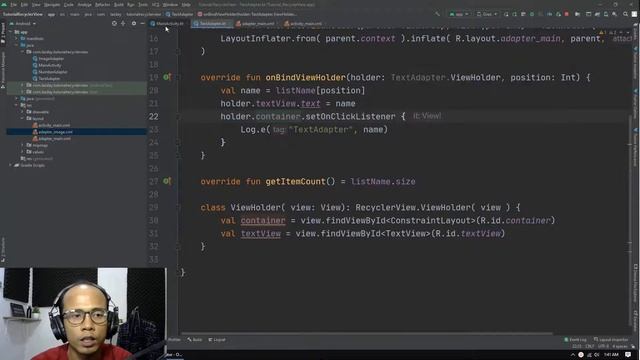 Memberikan OnClick di Class Adapter | Belajar RecyclerView di Android Studio (Kotlin) #6 смотреть онлайн