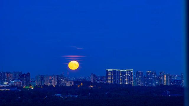 Таймлапс восхода луны. 2022-08-11 смотреть онлайн