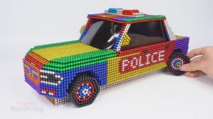 Как сделать удивительную полицейскую машину из магнитных шариков