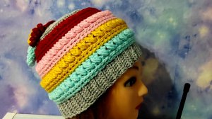 Детская шапочка на весну. Шапочка для начинающих.