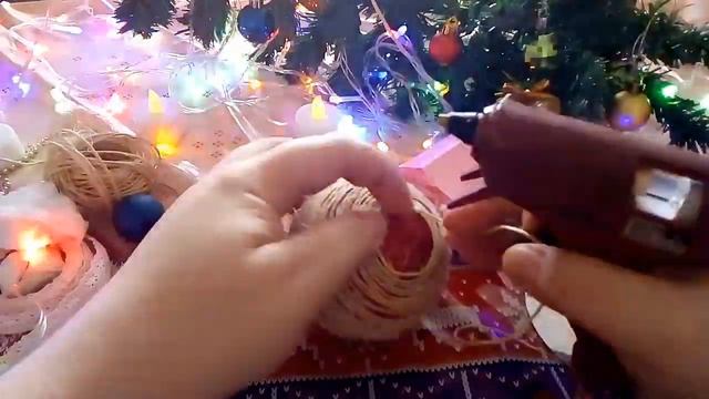 Мастер-класс "Новогодний шар из джута" смотреть онлайн