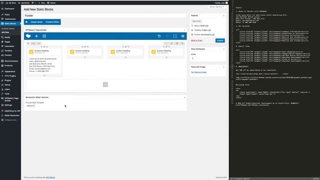 How to create footer using static block смотреть онлайн