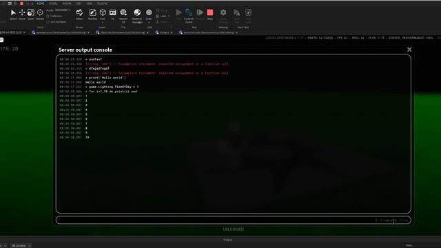 Roblox game with custom developer console gui (vdp dev logs) смотреть онлайн