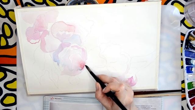 Сакура акварелью. Speedpaint Watercolor Sakura