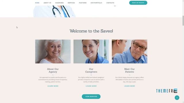 Saveo In-home Care and Private Nursing Agency WordPress Theme Tr смотреть онлайн