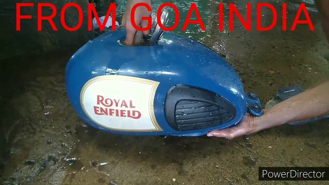 Royal enfield pressure was petrol tank cleaning!जंग लगने पर ऐसे साफ करे !bike setting tricks смотреть онлайн