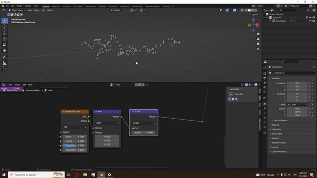 Blender Geometry Nodes - Looping instances on a curve. смотреть онлайн