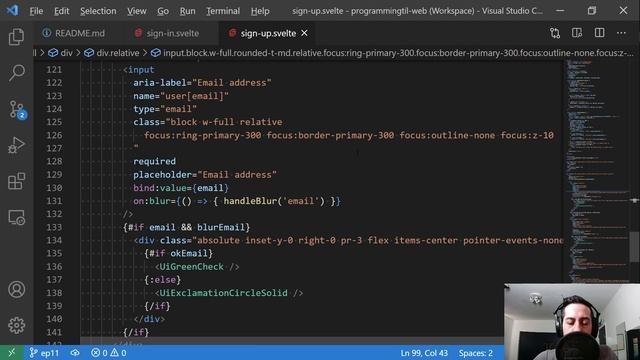 How to use blur to check username and email availability in Svelte смотреть онлайн