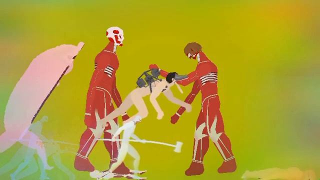 attack on Titan vs colossus eren stick nodes смотреть онлайн