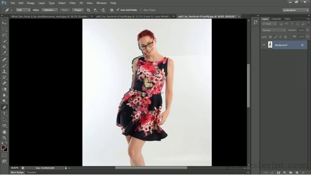 #13 Adobe Photoshop CS6 Pen Tool ile Maskeleme смотреть онлайн