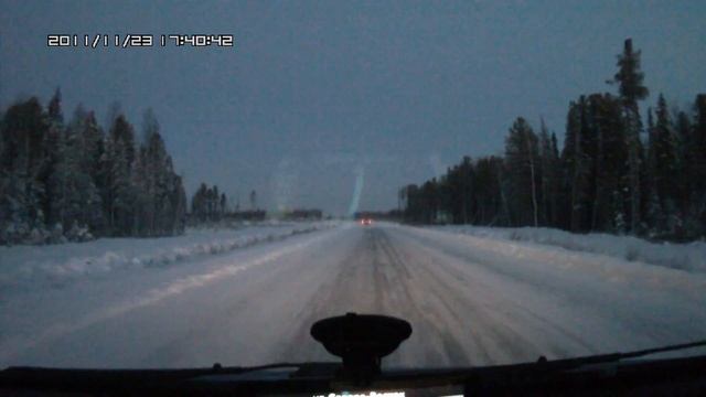 дорога Ивдель - Югорск зимой 1 (участок Оус - Пелым) смотреть онлайн