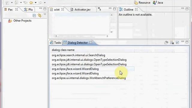 detect dialog class name of eclipse runtime opened dialog смотреть онлайн