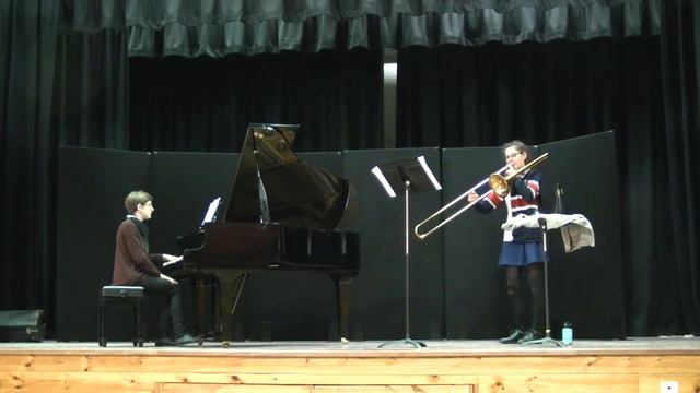 Trombone Solo Lauren Eric Gross Cadenza XII - Student of Rod Herbert Music Teacher 2017 смотреть онлайн