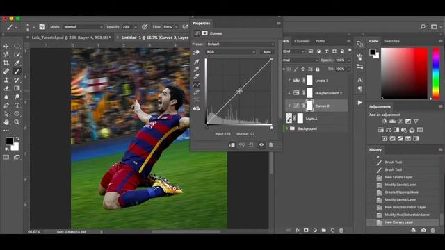 Photoshop Tutorial: How To Make a Motion Blur Sports Poster Design смотреть онлайн
