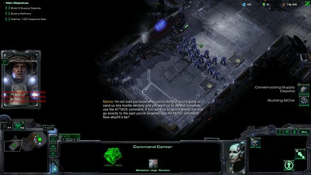 Starcraft 2 Mass Recall Campaign: Episode 1 Mission 0 - Boot Camp (Terran). NO COMMENTARY! смотреть онлайн