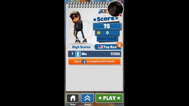 Spelling Out A Whole Word In One Game Of Subway Surfers смотреть онлайн