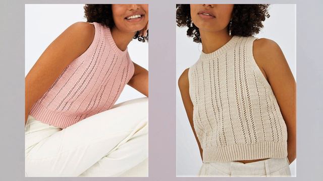 Летние майки и топы от Stradivarius 💯/ Модные топы и майки по-испански🧶/ Посидим повяжем смотреть онлайн