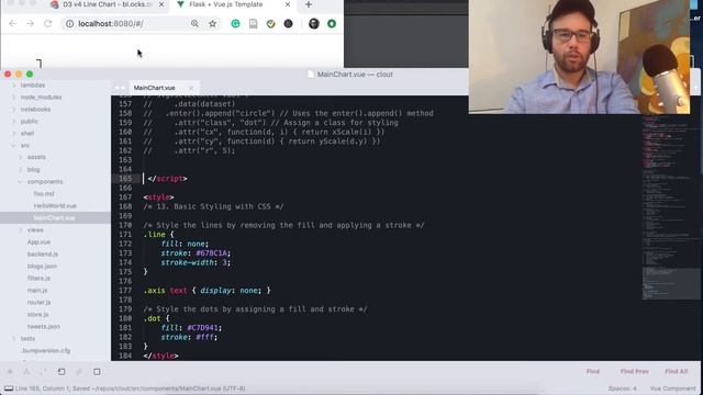 Adding a D3JS chart to a VueJS project смотреть онлайн