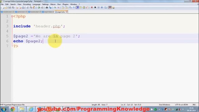 PHP Tutorial for Beginners 24 # include() and require() functions смотреть онлайн