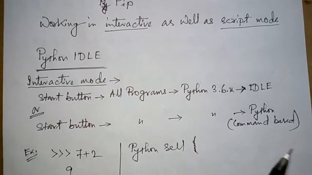 Working with python || cphython || interactive and script mode || how to run python program смотреть онлайн