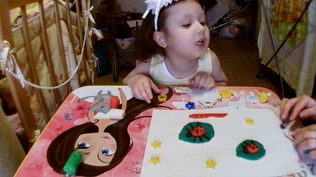 Аппликация из пластилина 