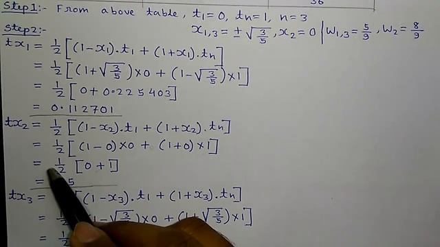 Gauss Quadrature 3-Point Method (Numerical Integration) On Casio Fx-991ES Scientific Calculator