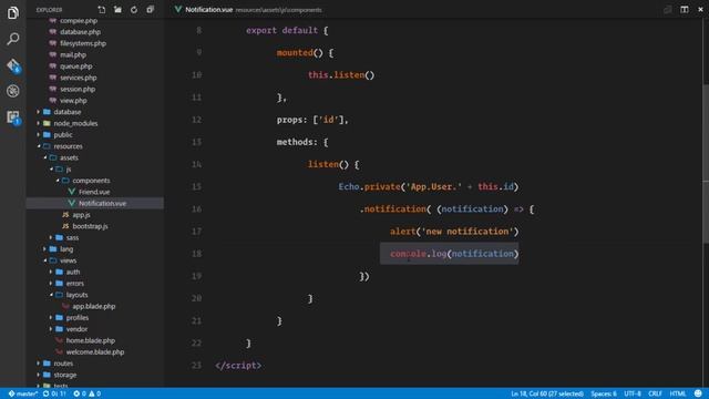 Social network in Laravel 5.3 and Vuejs 2.0 #25 sending out notifications смотреть онлайн