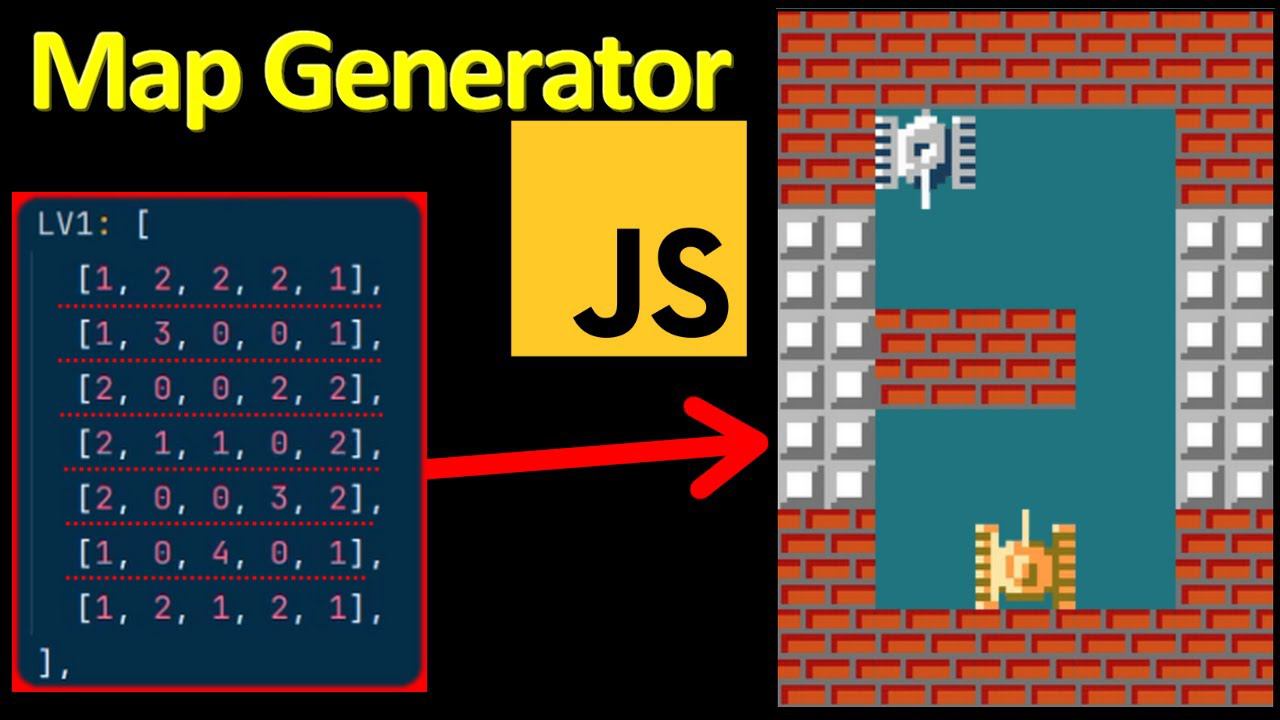 Javascript Map Generator / Генератор уровней / Javascript Генератор Карт / Как создать уровень смотреть онлайн