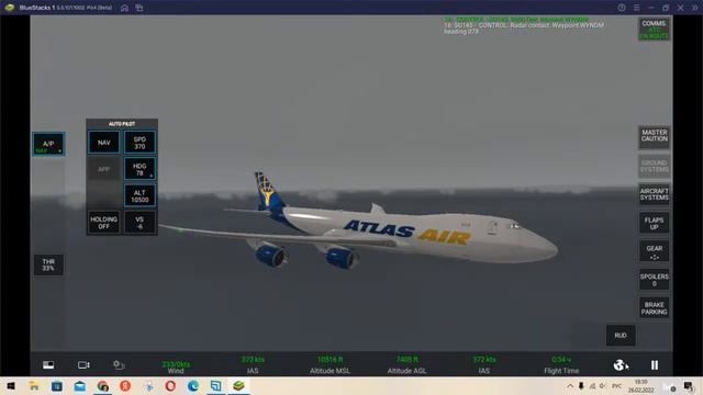 Полет На Боинг 747 8I Atlas Air Из ( KDEN) Денвер- ( KORD ) Охара смотреть онлайн