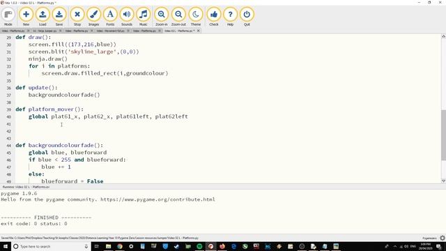 Pygame Zero Mu Tutorial - Ninja Jumper - Part 2 смотреть онлайн