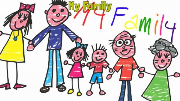 Family Song for Kids  My Family  with TEXT  ELF Learning
