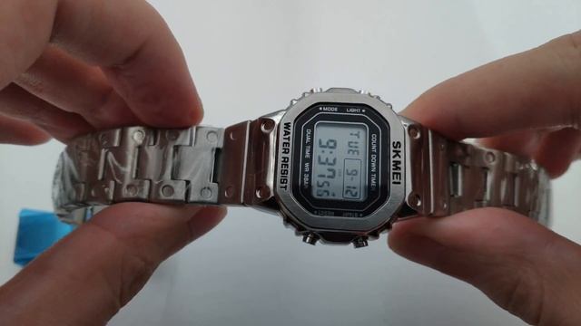 SKMEI 1433 ($10 FULL METAL HOMAGE $500 CASIO G-SHOCK GMW- B5000D) смотреть онлайн