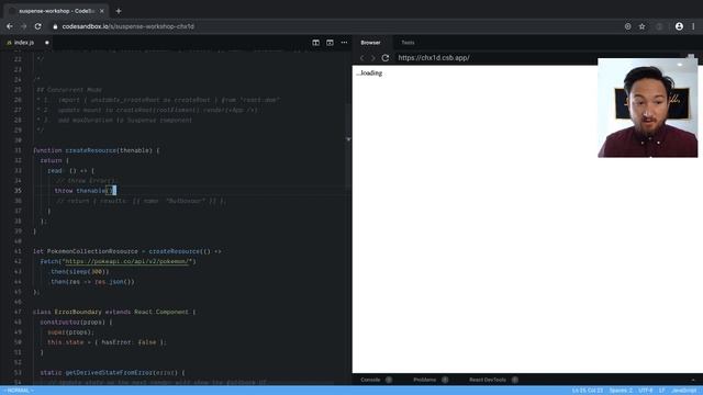 ? LIVE: React Suspense Workshop (preview) смотреть онлайн