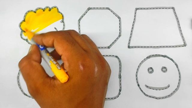 easy drawing shape, learn 2d shape for kids, nursery rhymes, preschoolers educational video in hind смотреть онлайн