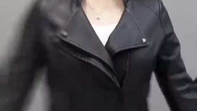 Spring Autumn Womens Leather Jackets and Coats With Big Pocket Casual Slim Faux Leather Coat Women смотреть онлайн