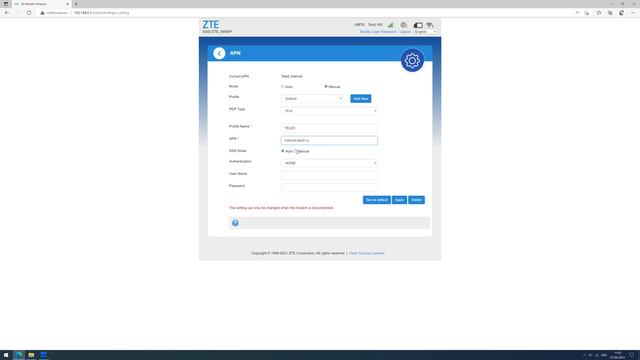 MF79RU / MF79U - Пользовательский DNS сервер
